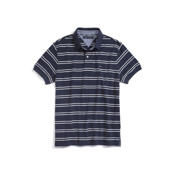 Camisa tommy listrada preta